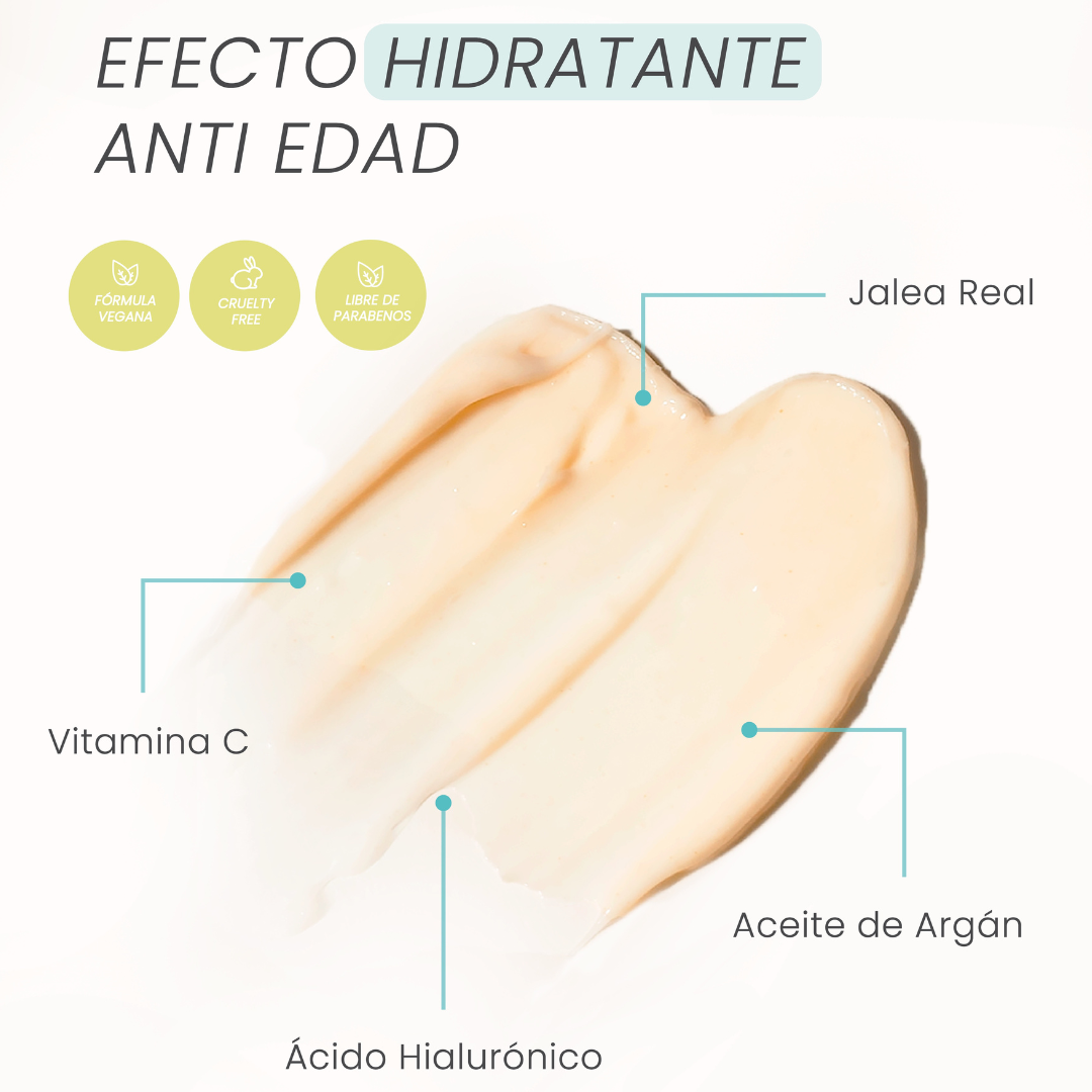 Crema de Jalea Real 30 g. Antiedad Cutis Seco.