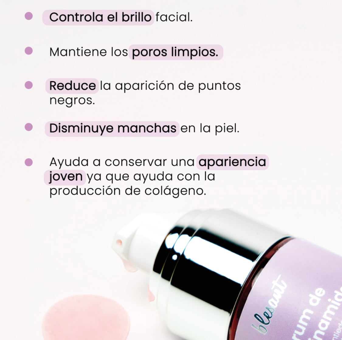 Serum de Niacinamida 30 ml. Antimanchas e Imperfecciones.