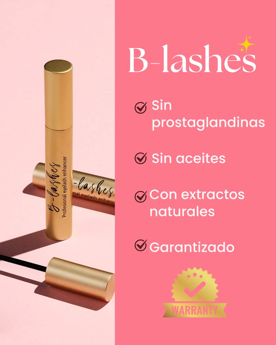 B-Lashes Suero Crecimiento Pestañas y Cejas.