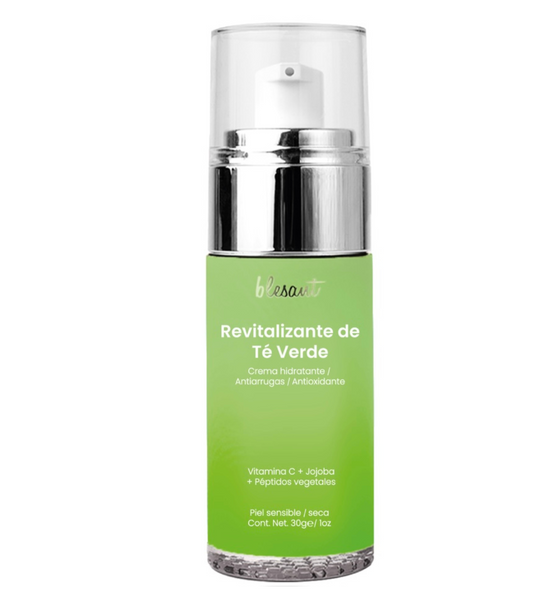 Crema Revitalizante de Té Verde 30 g. Antiedad cutis normal a mixto.