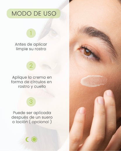 Crema Revitalizante de Té Verde 30 g. Antiedad Cutis Normal a Mixto.