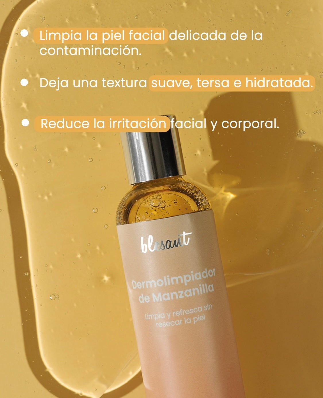 Dermolimpiador de Manzanilla 125 ml. Limpiador Regenerador.