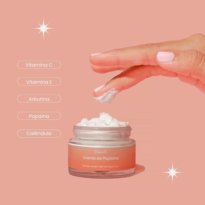 Crema de Papaína 30 g. Despigmentante Corporal y Facial.