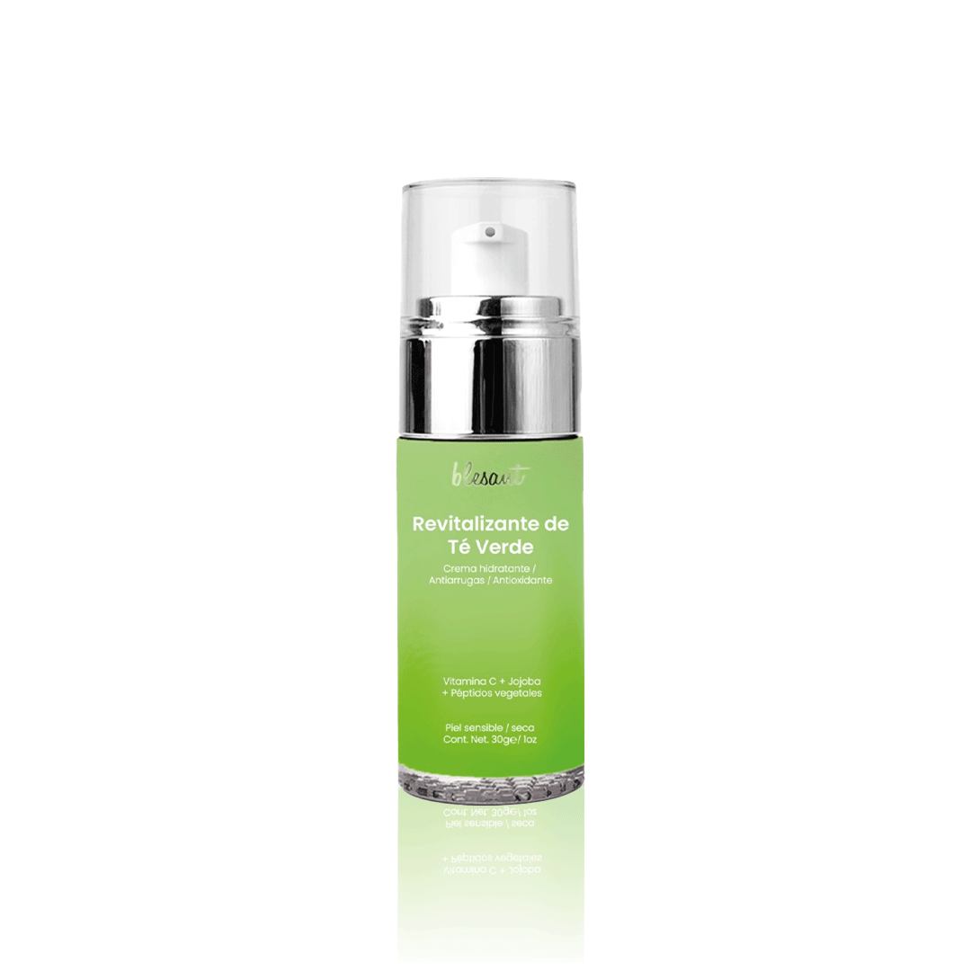 Crema Revitalizante de Té Verde 30 g. Antiedad Cutis Normal a Mixto.