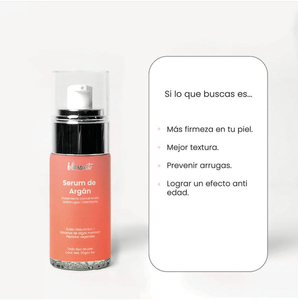 Serum de Argán 30 ml. Antiarrugas y líneas de expresión.