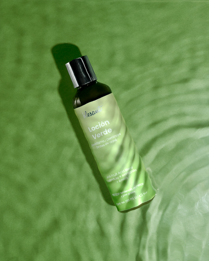Loción Verde 125 ml. Exfoliante y Desinflamatoria.