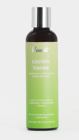 Loción verde 125 ml. Exfoliante y Desinflamatoria