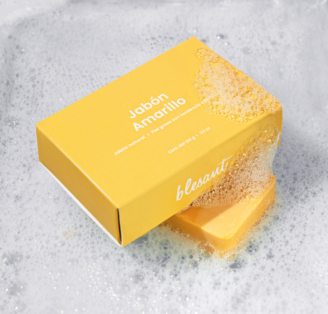 Jabón Amarillo 100 g. para Piel Grasa.